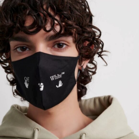 Off-White Logo Printed Face Mask - Picture 1 of 4